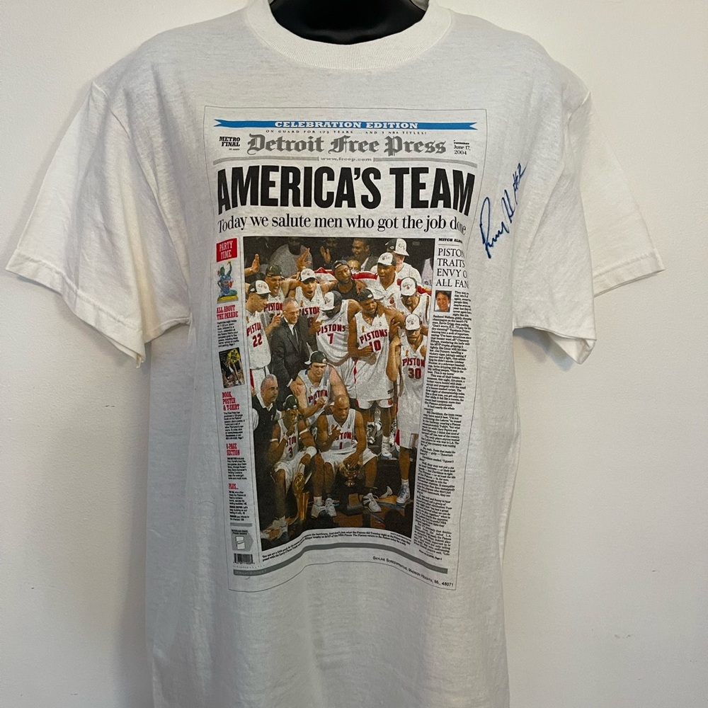 SIGNED RIP HAMILTON - White Graphic Men's T-Shirt